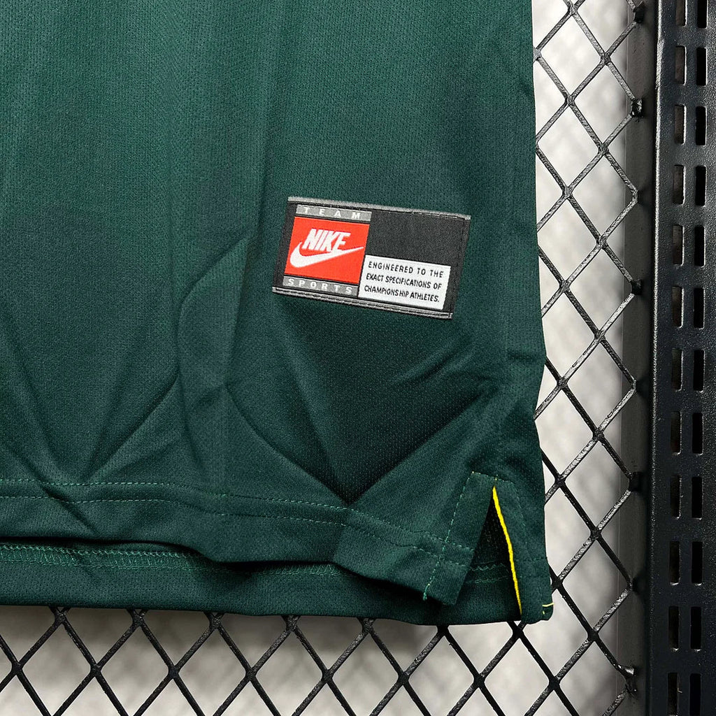 1998 Retro Brazil Goalkeeper Home Jersey