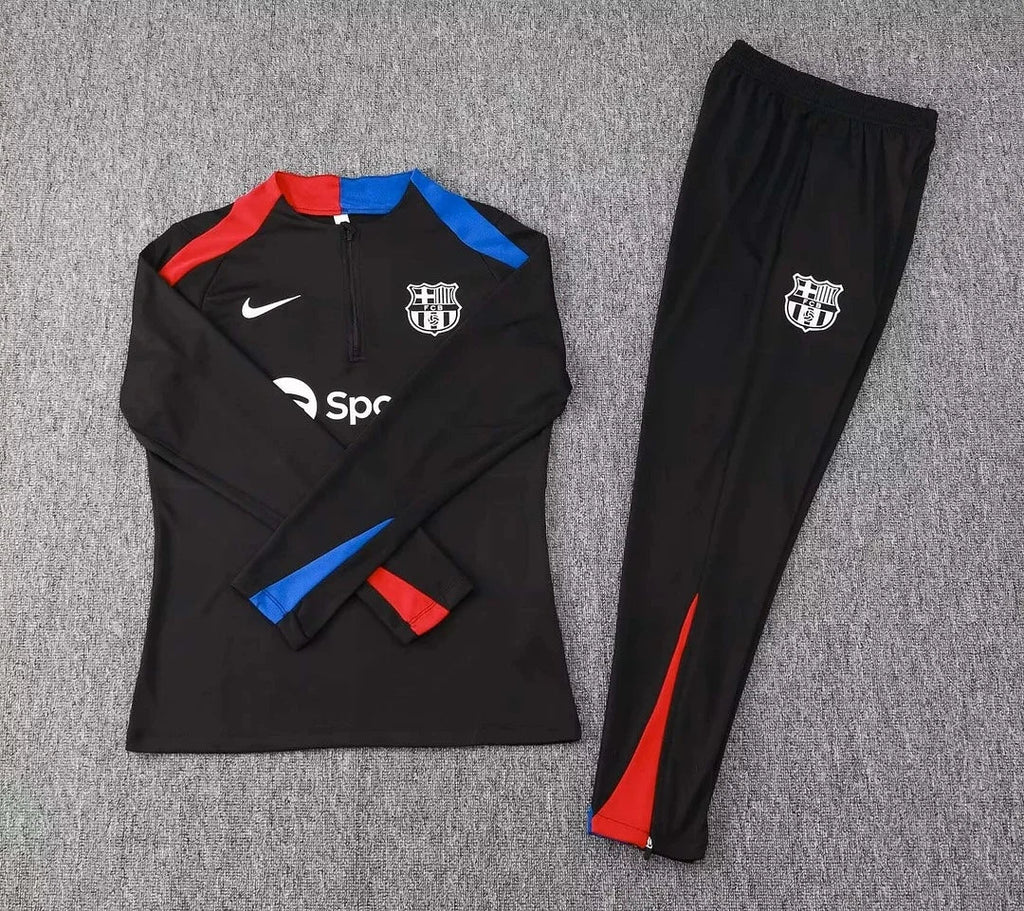 2024/2025 Barcelona Black Tracksuit