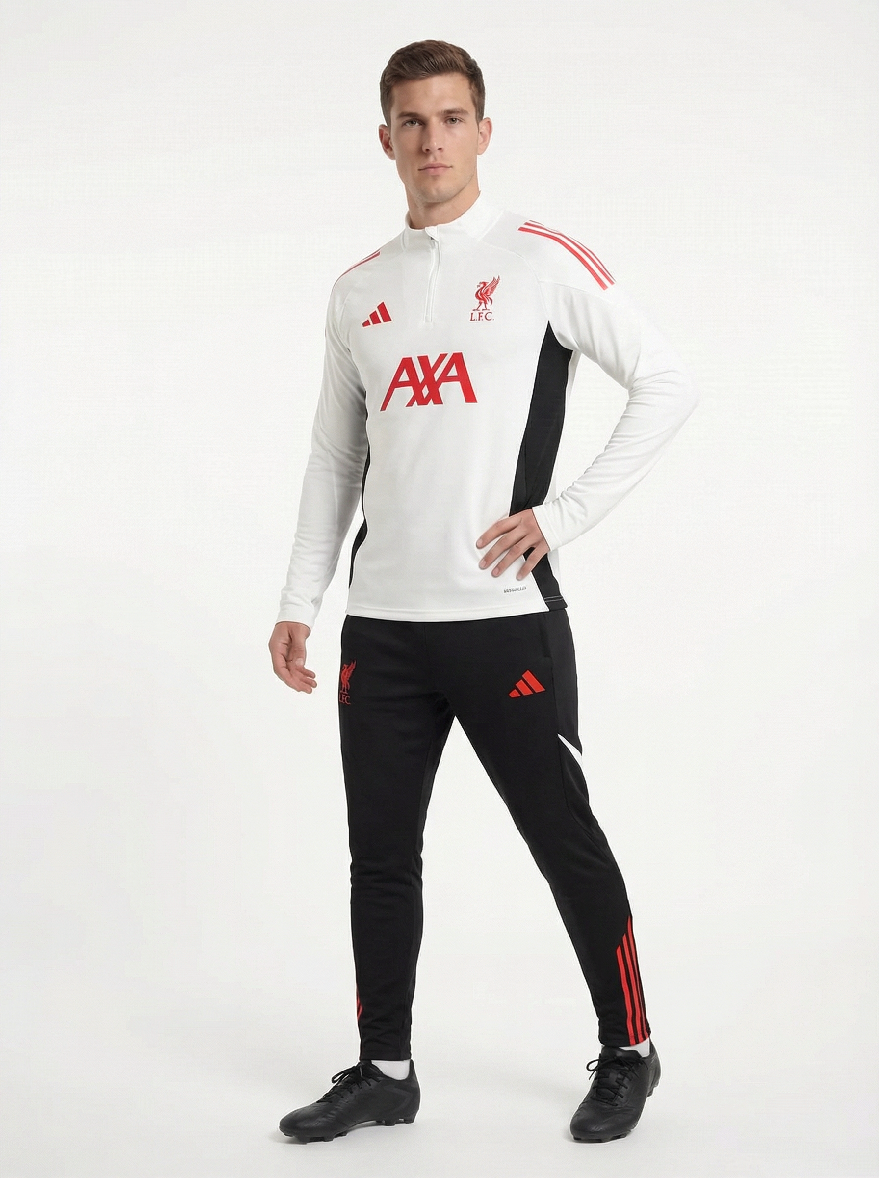 2025/2026 LIVERPOOL WHITE AND BLACK X RED TRACKSUIT