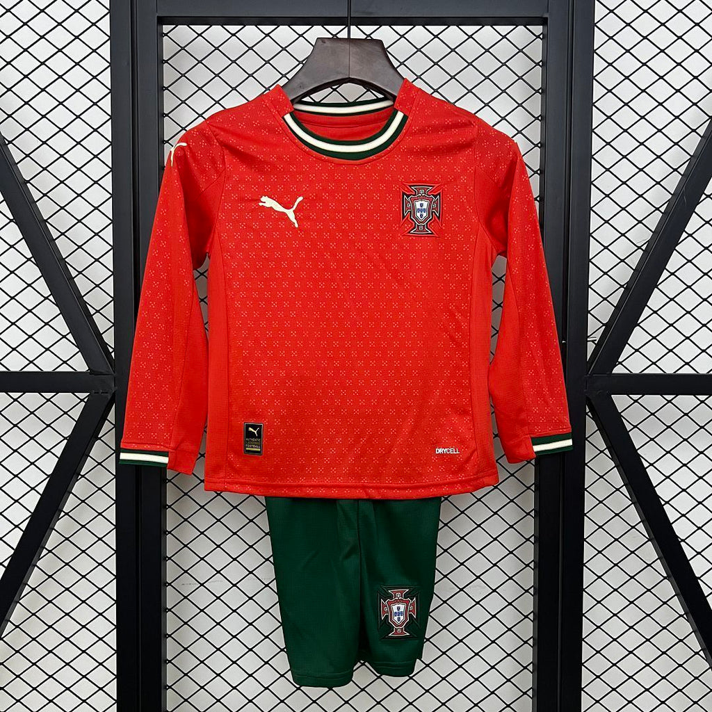 2025 Portugal Home Long Sleeve Kids Size