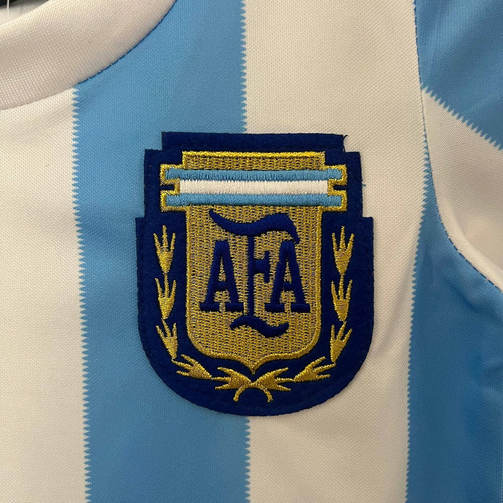 1986 Retro Argentina Home Kit Kids Size