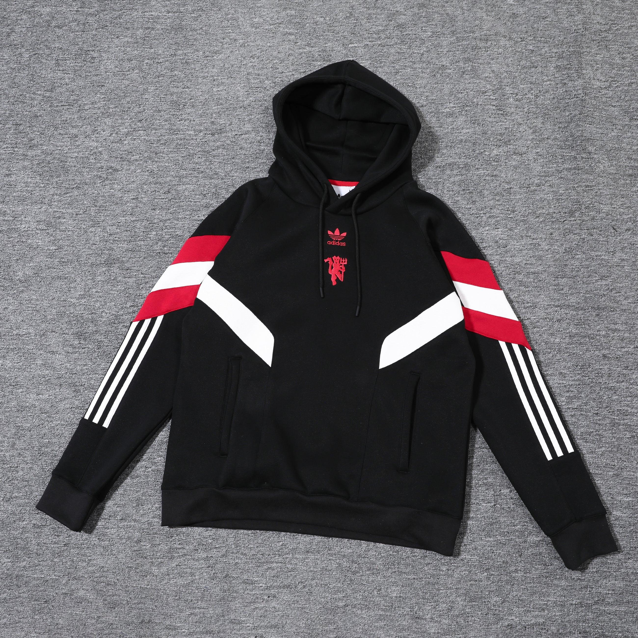 Manchester United Black and Red Tracksuit