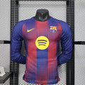 2025-2026 Barcelona Home Kit Long Sleeve