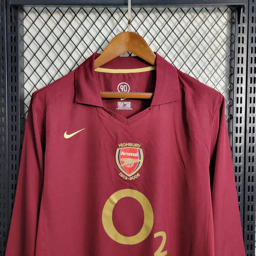 Arsenal Retro 2005-2006 Home Jersey Long Sleeve