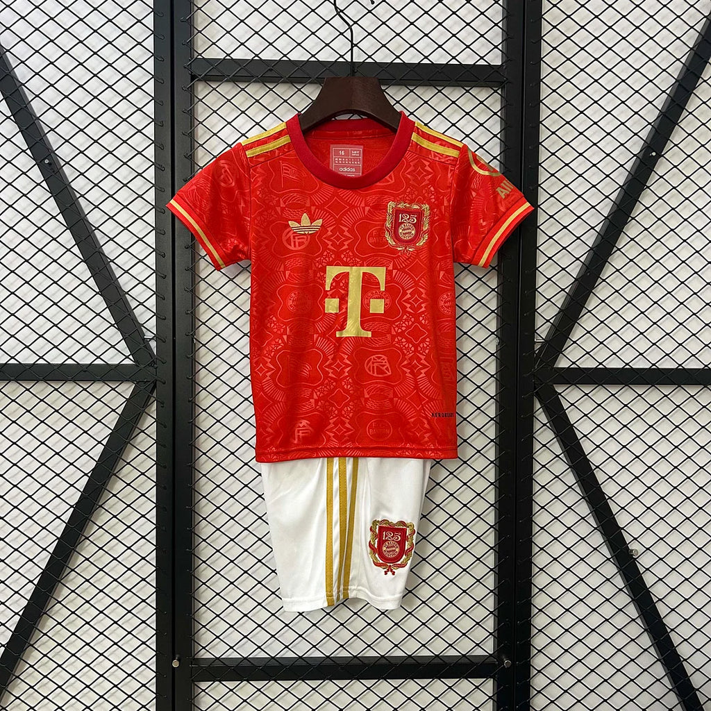 Bayern Munchen 2025/2026 125th Anniversary Edition Red Kids Size
