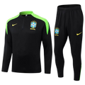 Brazil Black and Light Green Tracksuit