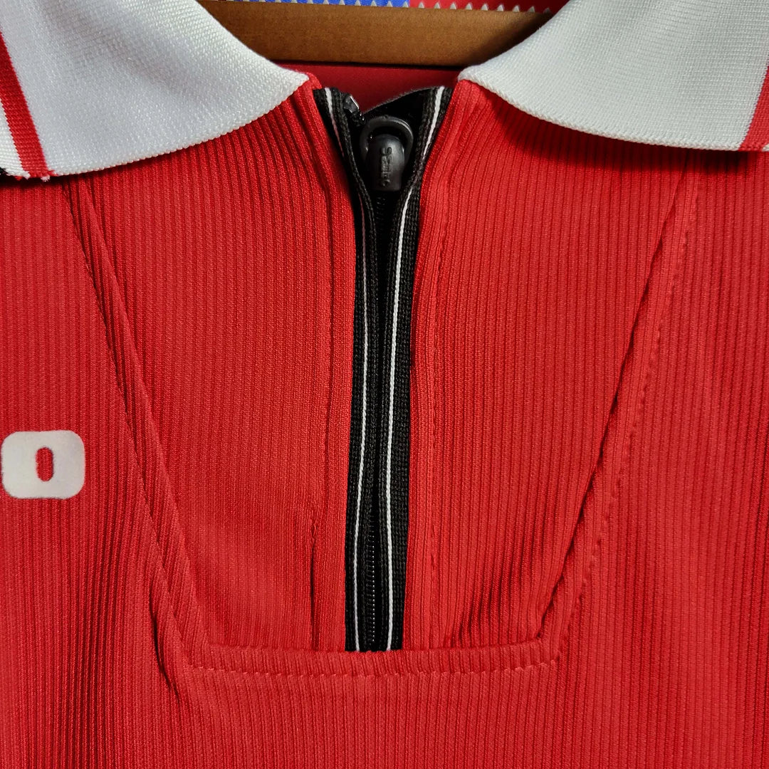 1998/1999 Retro Manchester United Home Jersey Long Sleeve