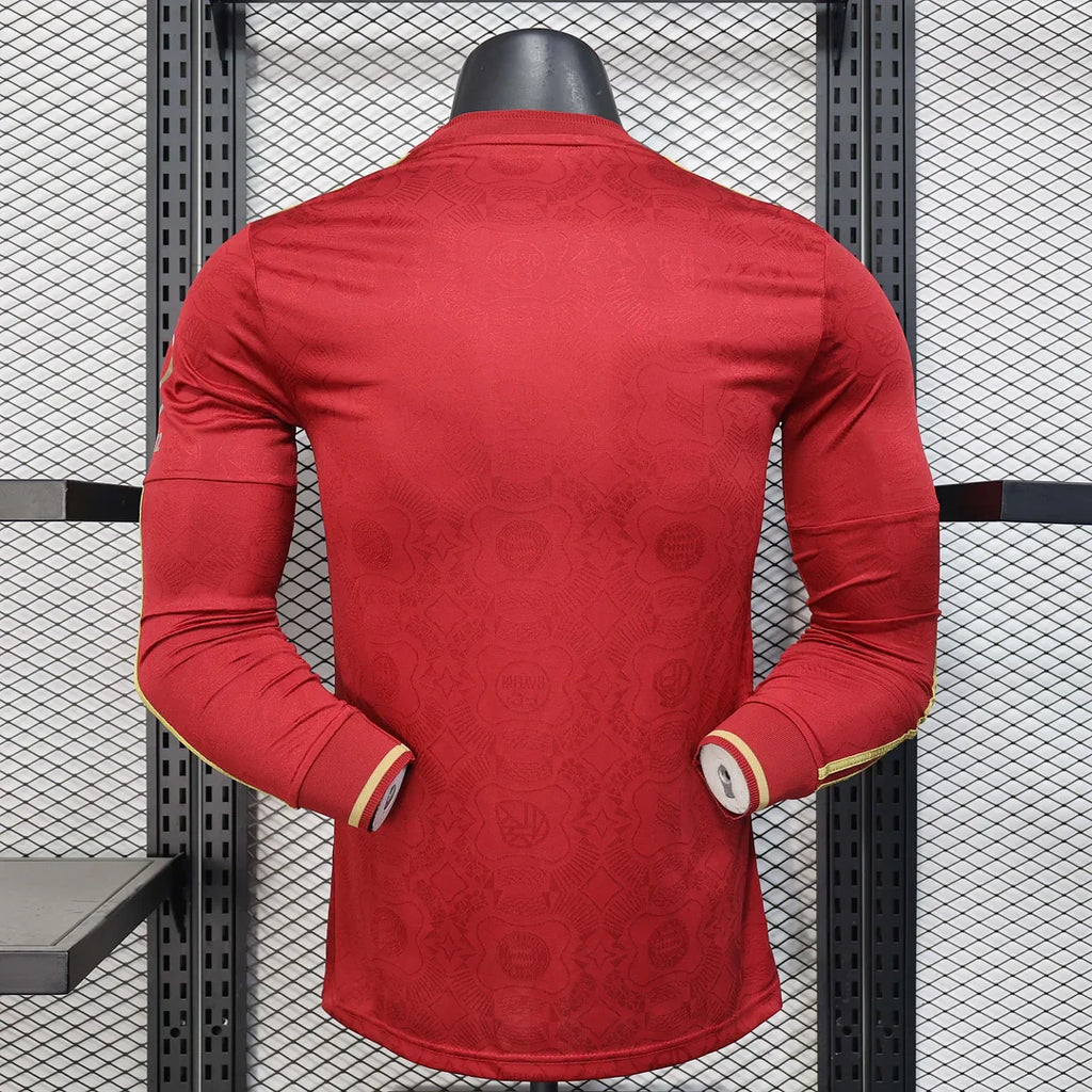 Bayern Munchen 2025/2026 125th Anniversary Edition Red Long Sleeve