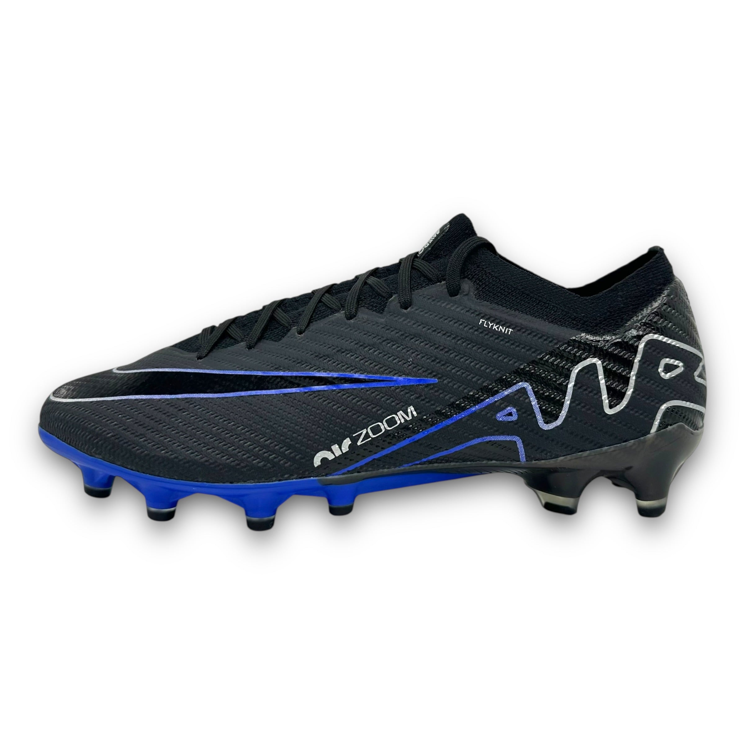 NIKE MERCURIAL VAPOR 15 ELITE FG FOOTBALL BOOTS BLACK BLUE