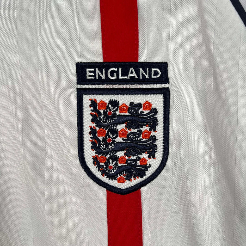 2002 Retro England Home Jersey Long Sleeve