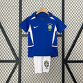 2002 Retro Brazil Away Kids Size