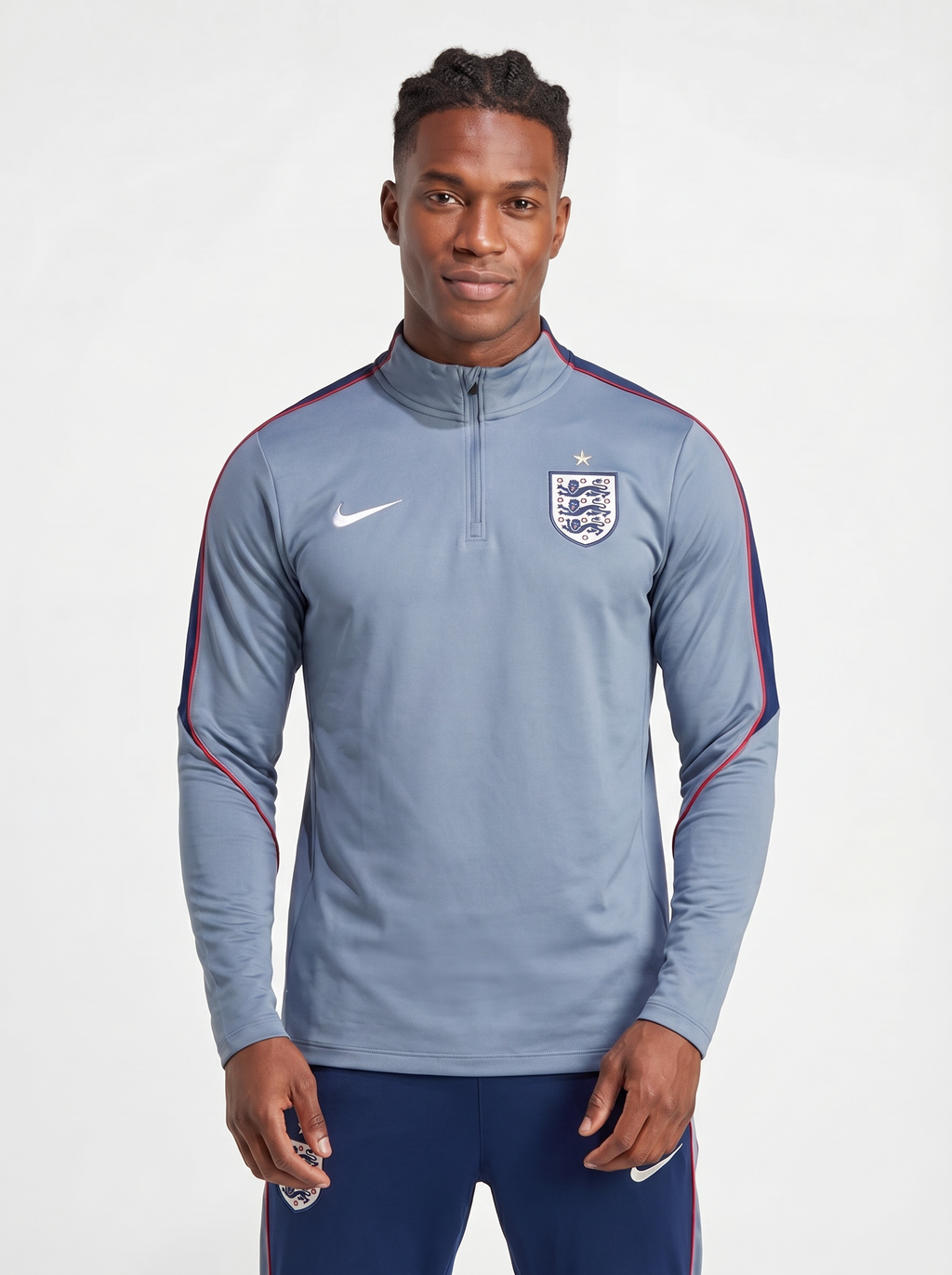 ENGLAND GREY AND NAVY TRACKSUIT