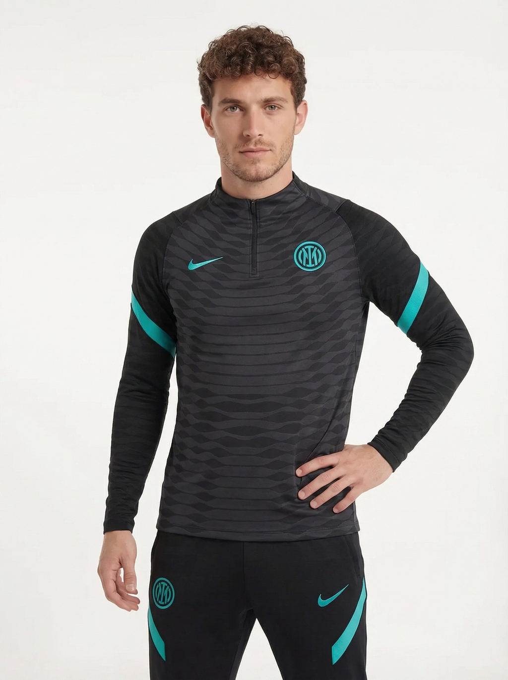 INTER MILAN BLACK AND BLUE TRACKSUIT