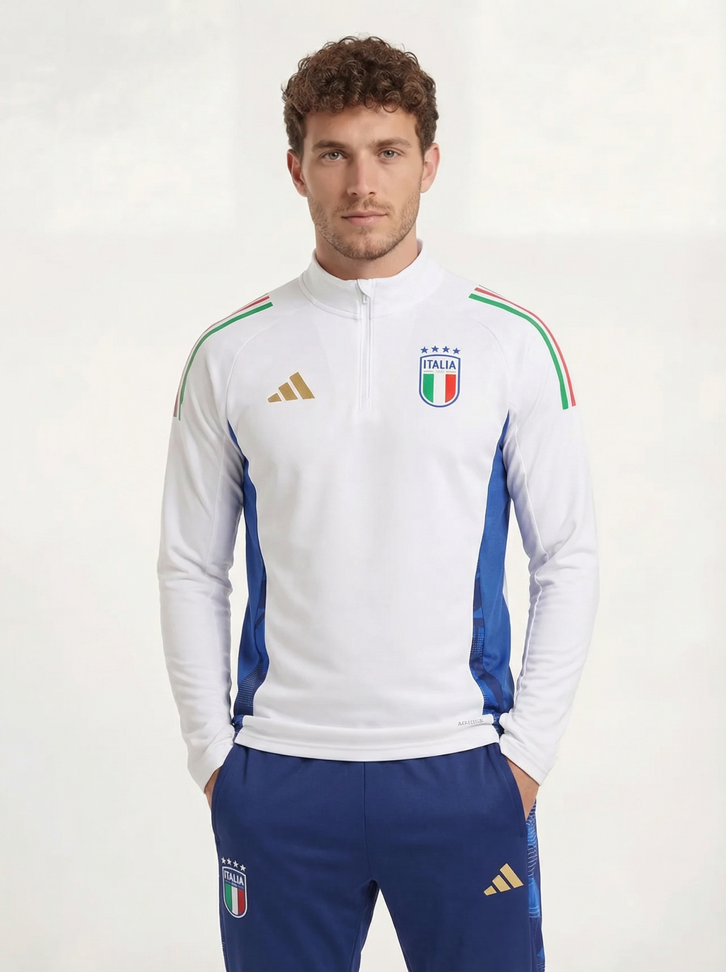 ITALY BLUE AND WHITE TRACKSUIT