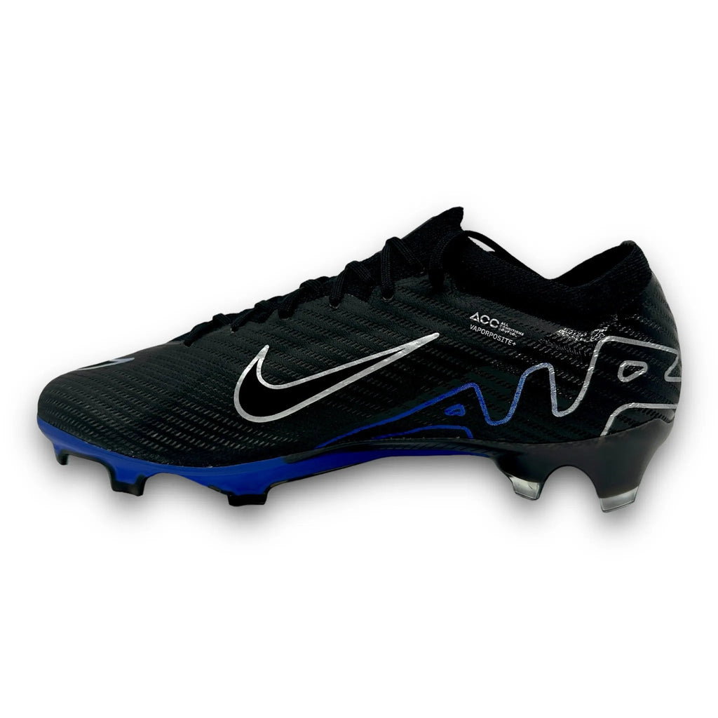 NIKE MERCURIAL VAPOR 15 ELITE FG FOOTBALL BOOTS BLACK BLUE