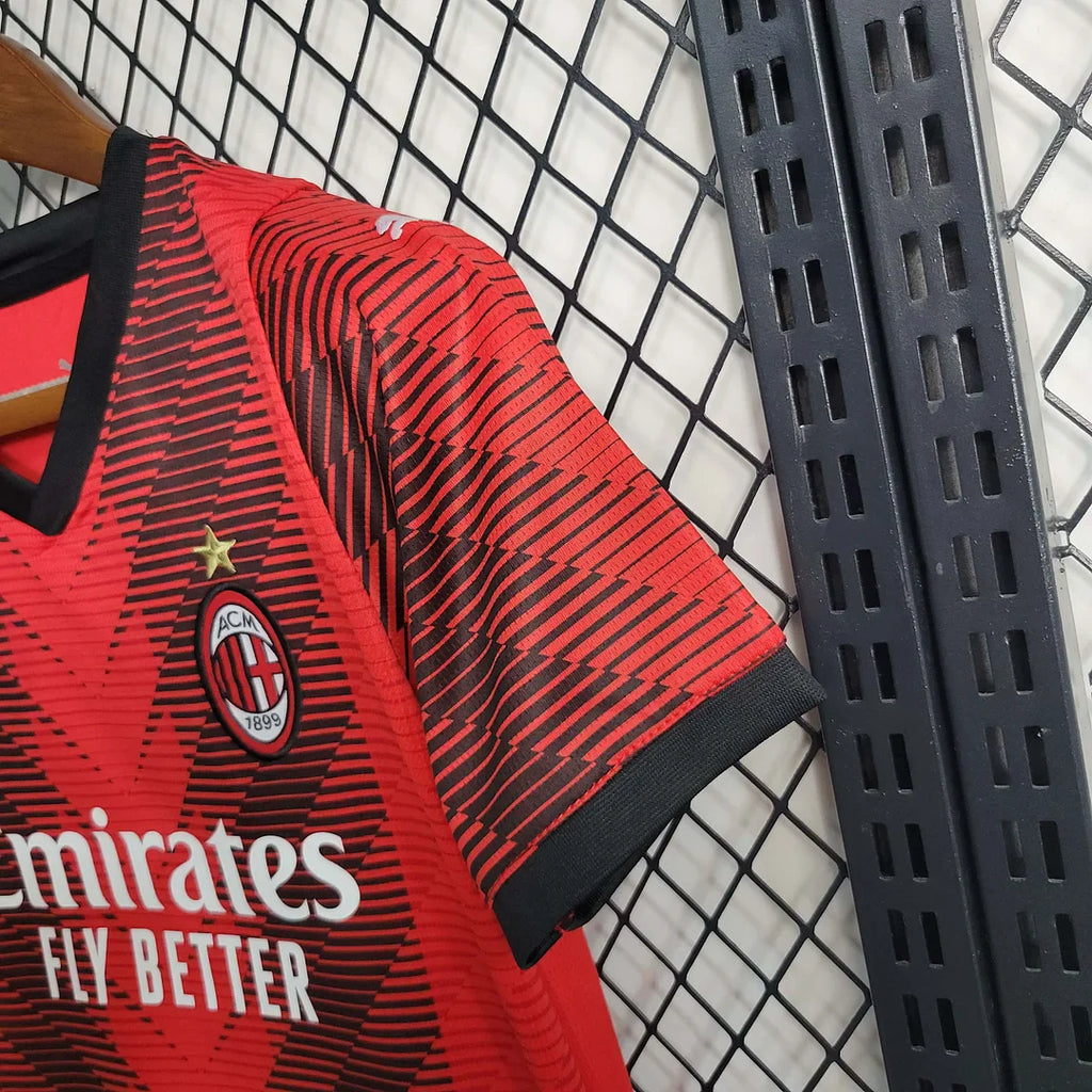 2023/2024 AC Milan Home Jersey Kids Size
