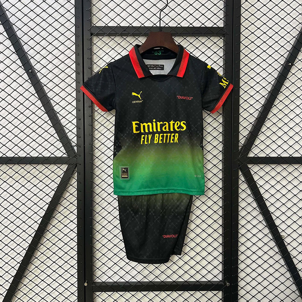 2024/2025 AC Milan X Off White Limited Jersey Kids Size