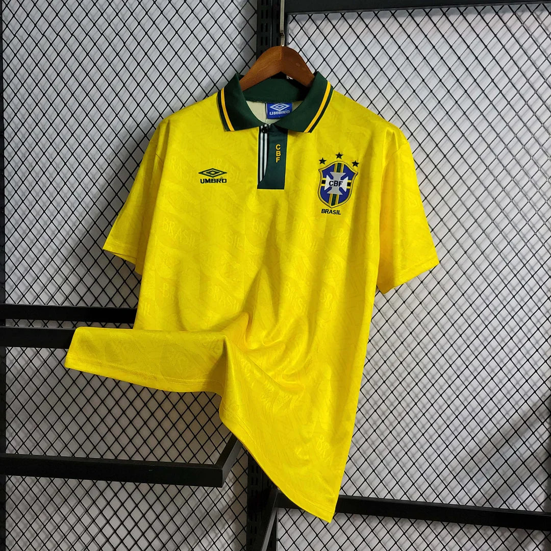 1991-1993 Retro Brazil Home Jersey