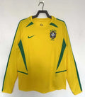 2002 Retro Brazil Home Jersey Long Sleeve