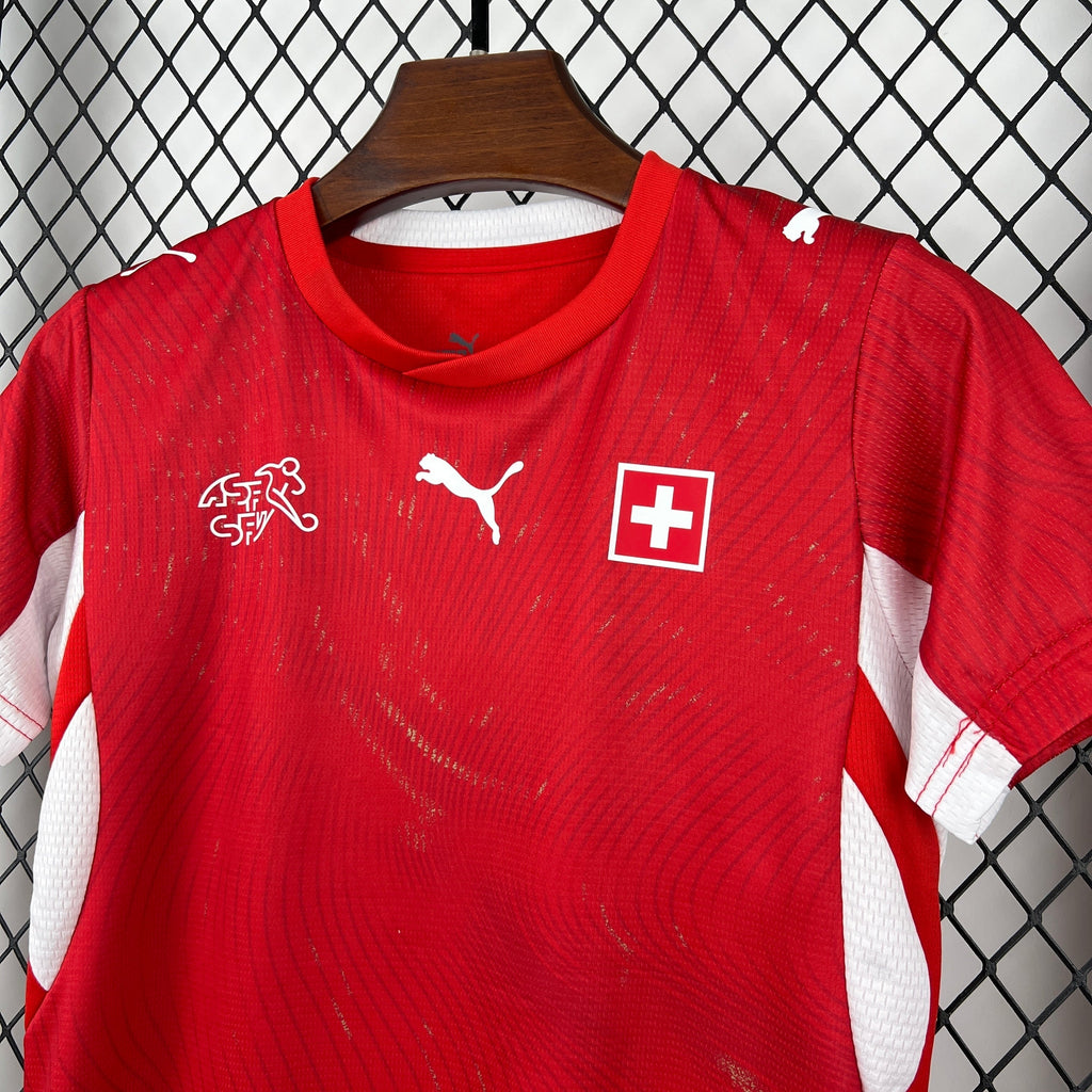 2026 Switzerland Home World Cup Kit Kids Size