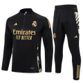 Real Madrid Black and Gold Tracksuit