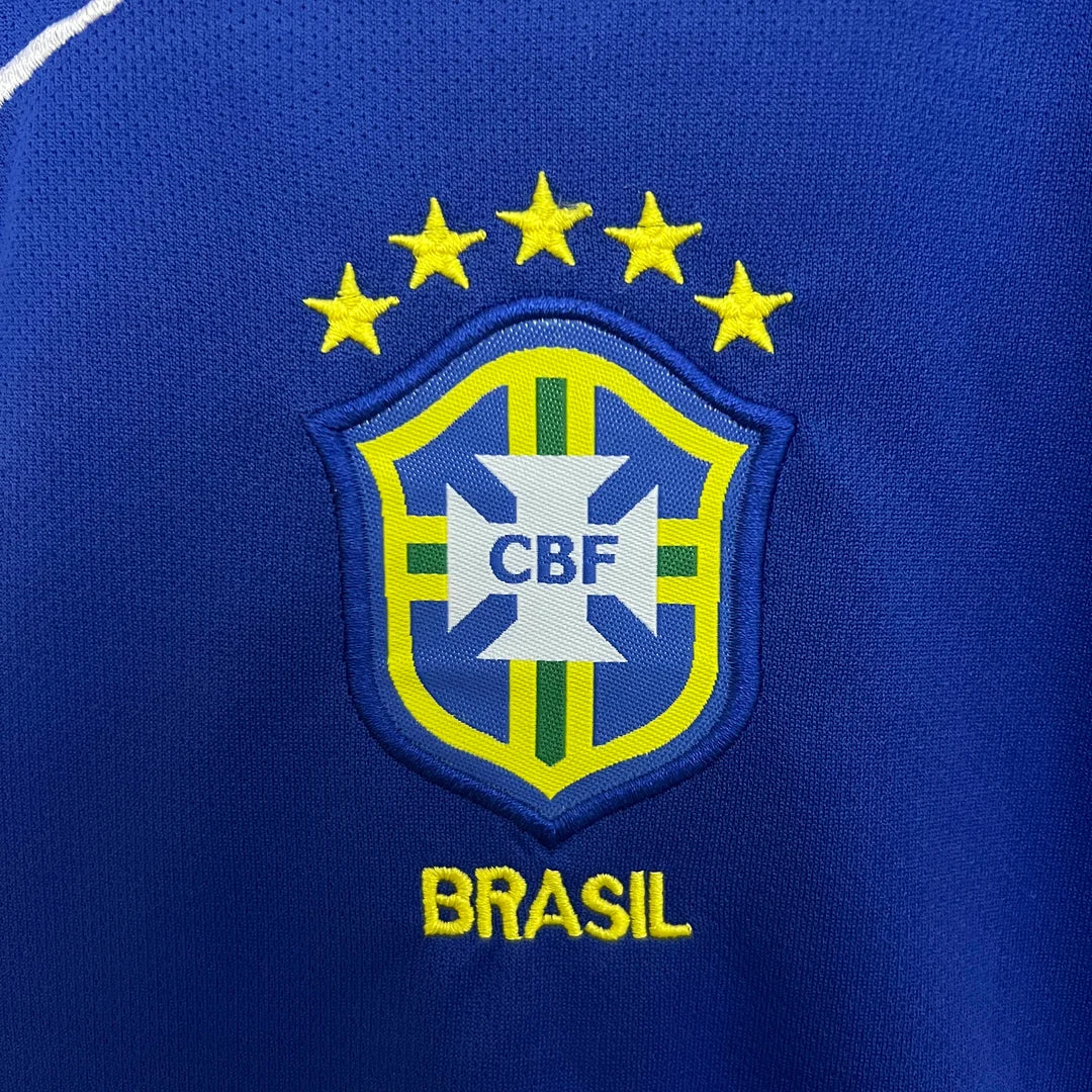 2004 Retro Brazil Away Kit Kids Size