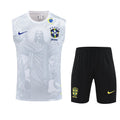 Brazil "Jesus" White Tank Top Set