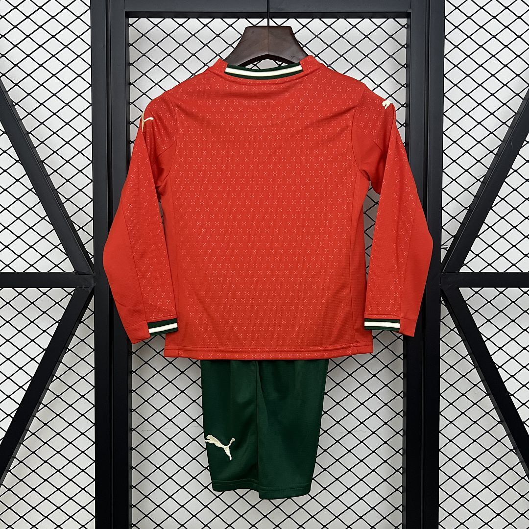 2025 Portugal Home Long Sleeve Kids Size