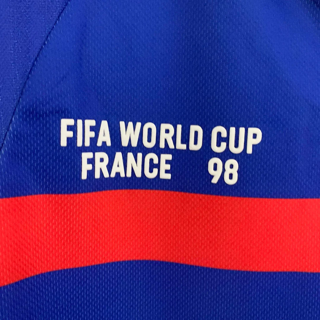 1998 Retro France Home Jersey Long Sleeve